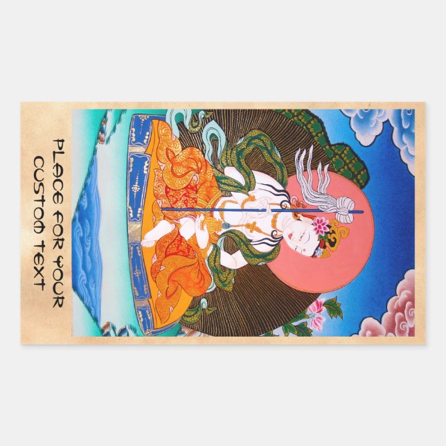 Cool oriental tibetan thangka mandarava tattoo art sticker (Front)