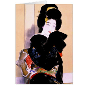 Cool oriental traditional japanese geisha lady art