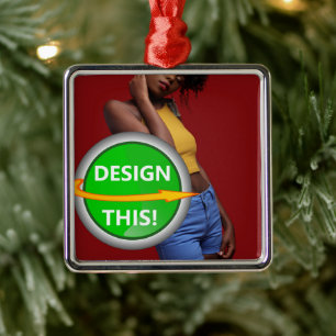 COOL! Ornament - Premium Square Ornament  - Custom