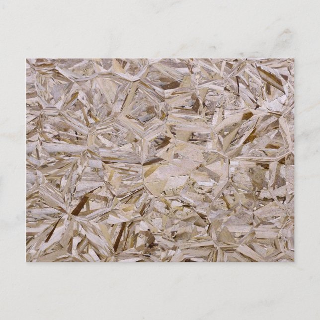 Cool OSB Construction Plywood Texture Print Postcard (Front)
