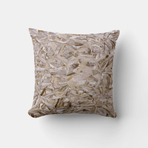 Cool OSB Construction Plywood Texture Print Throw Pillow