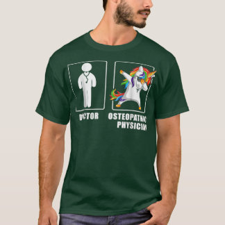 Cool Osteopathic Physician Men Unicorn Funny Shirt