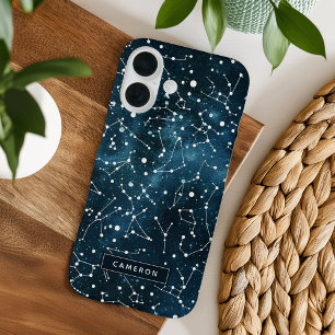 Cool Outer Space Constellations Personalized iPhone 16 Case