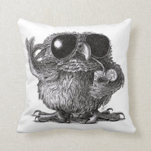 Cool Owl for Cool Persons Throw Pillow