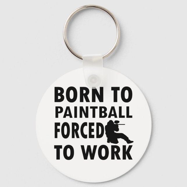 Cool Paintball Designs Keychain (Front)