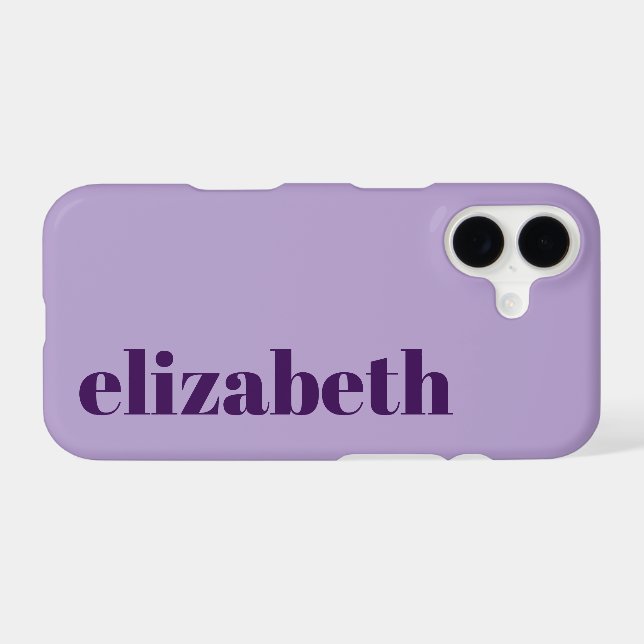 Cool Pale Purple and Dark Purple Name Template (Back Horizontal)