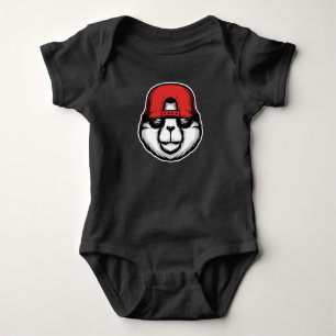 Cool Panda Baby Bodysuit