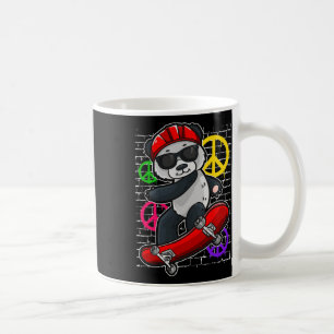 Cool Panda Bear Riding A Skateboard  Coffee Mug