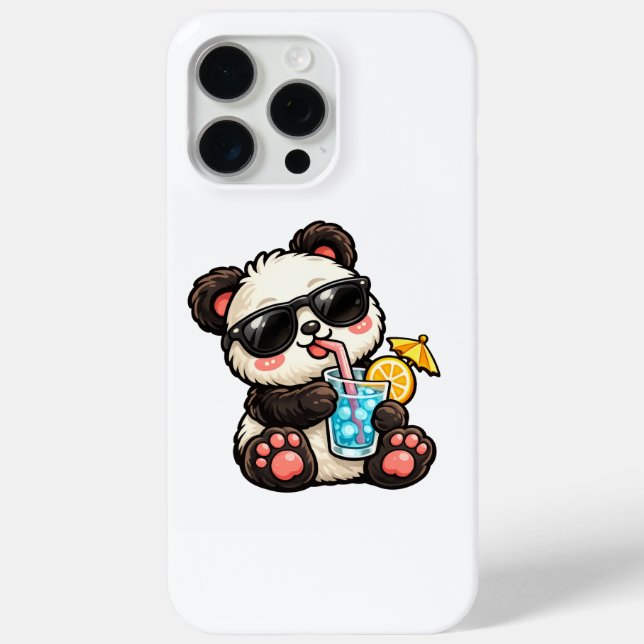 Cool Panda Drink Case-Mate iPhone Case (Back)