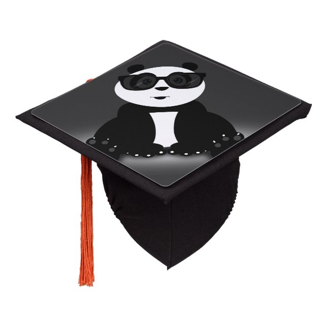 Cool Panda  Graduation Cap Topper (Angled)