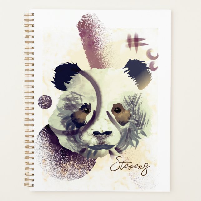 Cool Panda Illustration Art Planner (Front)