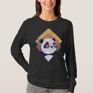 Cool Panda Retro Panda Bear In Sunglasses T-Shirt