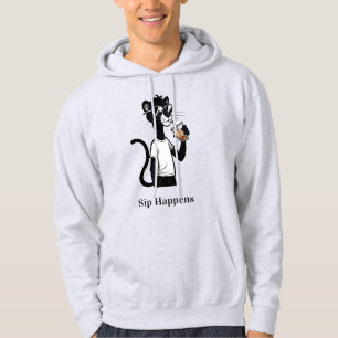 Cool Panther Graphic Tee – Funny Bubble Tea Shirt