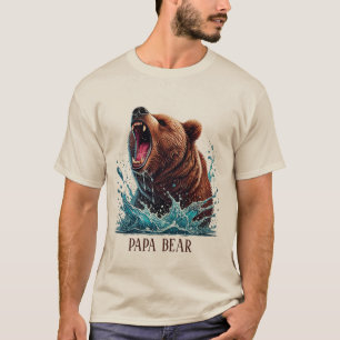 Cool Papa bear customizable T-Shirt