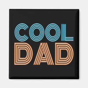 Cool Papa Fête des pères Neon Typographie   Magnet