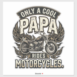 Cool Papa Motorcycle Vintage Biker