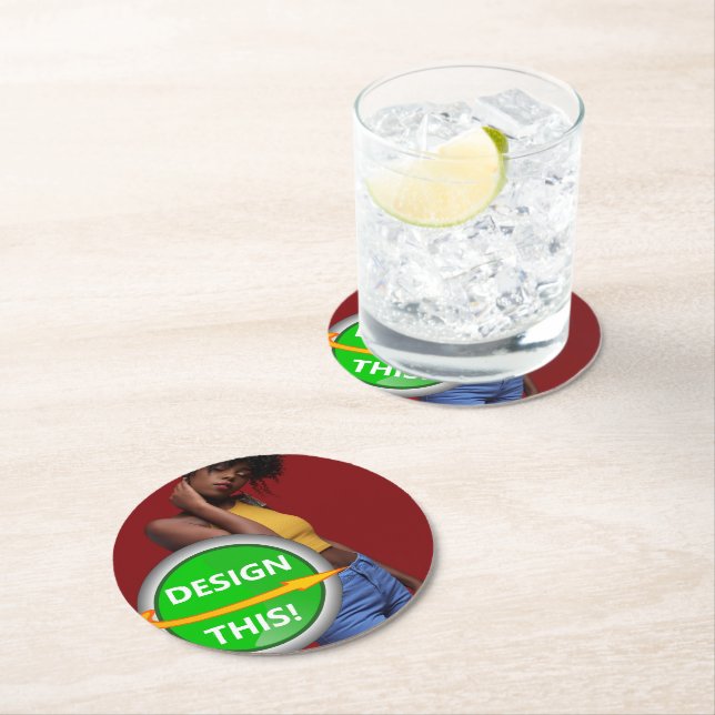COOL! Paper Coasters - Round - Custom (Insitu)