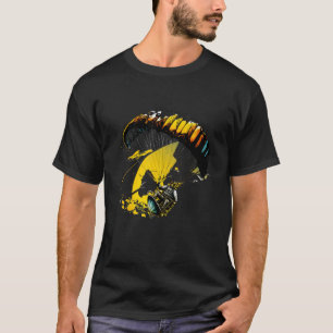 Cool paraglider in fast paced action T-Shirt