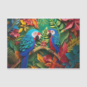 cool Parrot beach lovers Tissue Paper