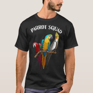 Cool Parrot Squad For Men Women Tropical Bird Parr T-Shirt