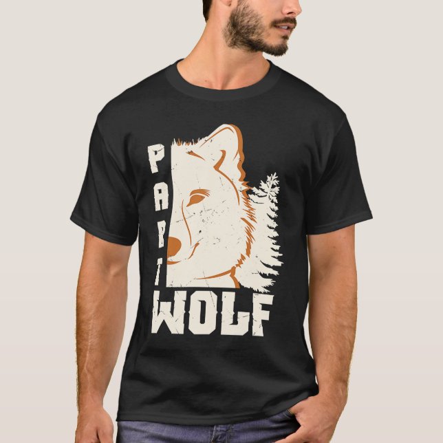Cool Part Half Wolf Part Human Wolf Artwork Camper T-Shirt (Front)