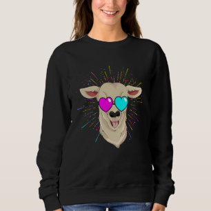 Cool Party Animal Farmer   Sunglasses Goat Sweatshirt