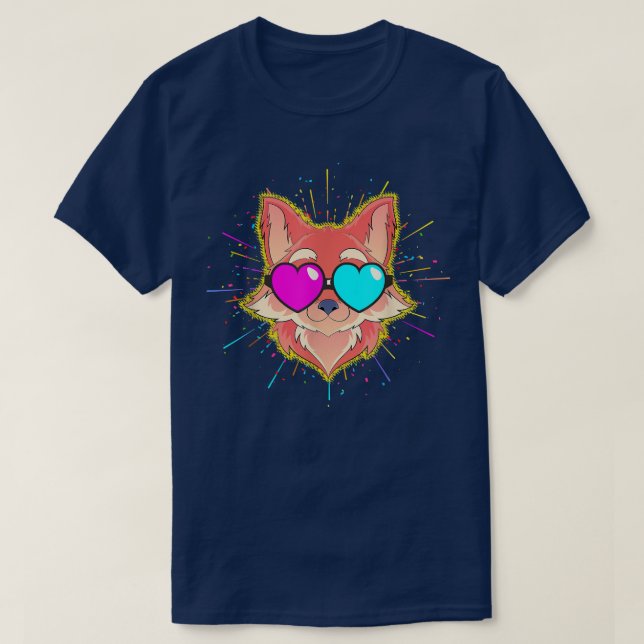Cool Party Animal Funny Sunglasses Forest Animal F T-Shirt (Design Front)
