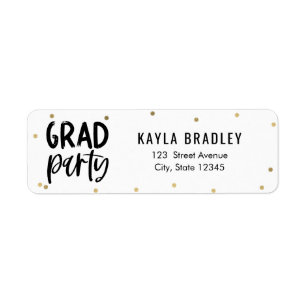 Cool Party EDITABLE COLOR Graduation Address