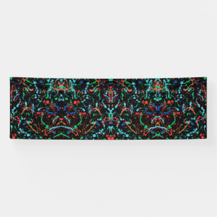 Cool Party Paint Splashes 2.5x8 Vinyl Banner
