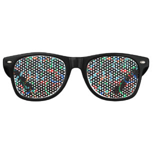 Cool Party Paint Splashes Party Retro Sunglasses