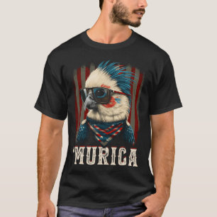 Cool Patriotic Atiel Bird 4th Of July American Fla T-Shirt