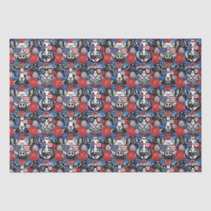 Cool Patriotic Barnyard Animals Tissue Paper