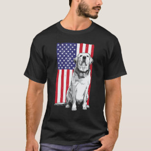 Cool Patriotic Golden Retriever Men Women Kids T-Shirt