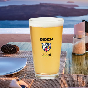 Cool Patriotic Joe Biden 2024 Election Eagle Glass