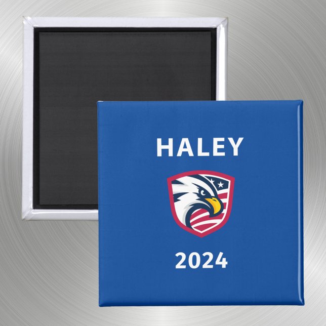 Cool Patriotic Nikki Haley 2024 Election Eagle Magnet (Creator Uploaded)