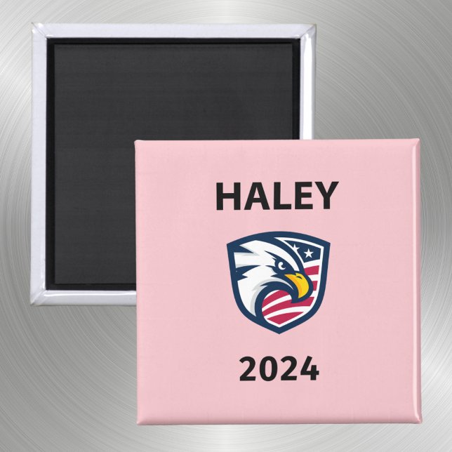 Cool Patriotic Nikki Haley 2024 Election Eagle Magnet (Creator Uploaded)