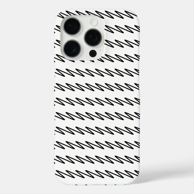 Cool Pattern Design in Black and White Case-Mate iPhone Case (Back)