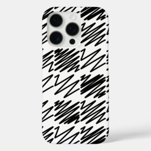 Cool Pattern Design in Black and White iPhone 16 Pro Case