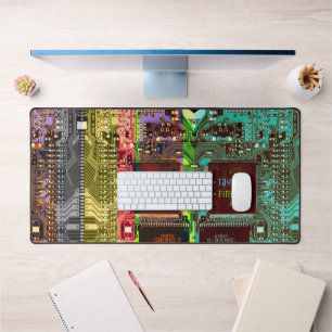 Cool PCB Electronic Computer Tech Printed Circuit Desk Mat