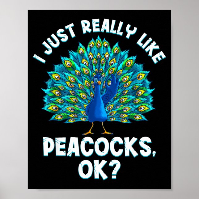 Cool Pea Design For Men Women Kids Bird Pea Lovers Poster (Front)