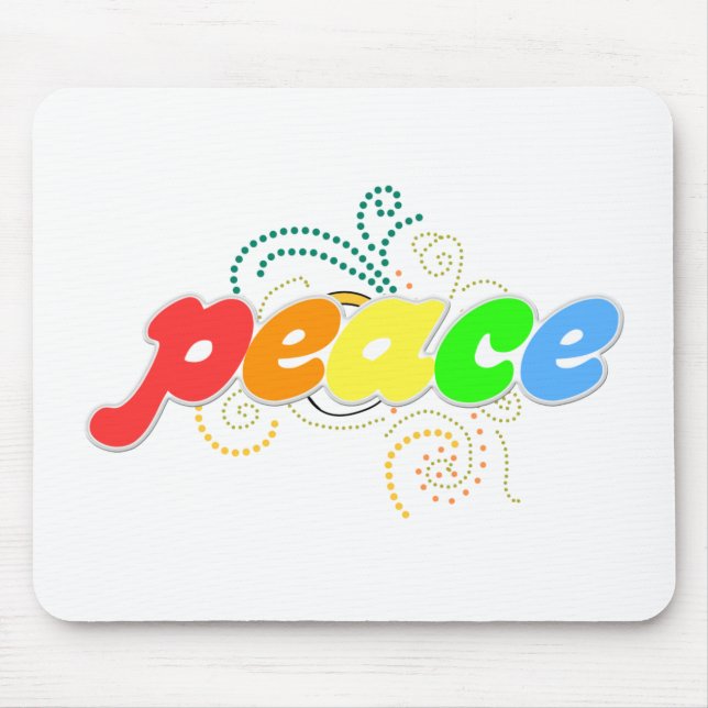 Cool Peace Mouse Pad (Front)