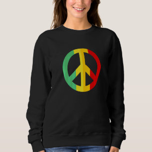 Cool Peace Sign Equality Freedom Hippie Sweatshirt