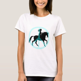 Cool peace symbol horse rider T-Shirt