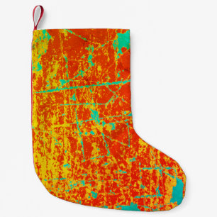 Cool Peeling Paint Small Christmas Stocking