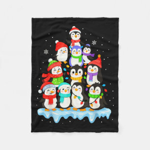 Cool Penguin Christmas Pajamas Shirt Boys, Penguin Fleece Blanket