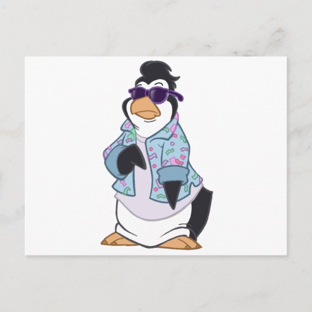 Cool Penguin Postcard (Front)