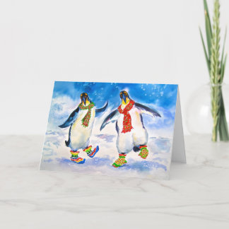Cool Penguins Christmas Card