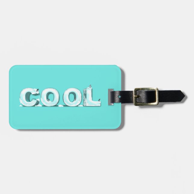 Cool Penguins Luggage Tag (Front Horizontal)