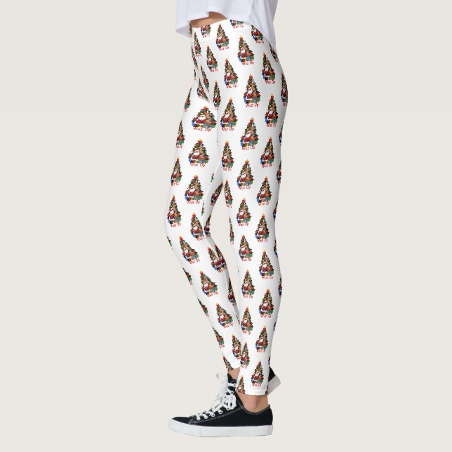 Cool Père Noël Et Leggings De Rennes (Gauche)