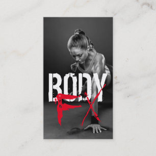 Cool Personal Trainer Gym Fitness Business Card